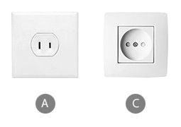 Which power adapter will you need to bring to use a curling iron in Bolivia?